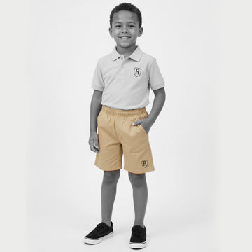 PRE-ORDEN | Shorts con cinturilla elástica - Caqui