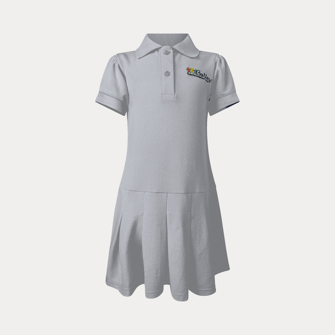 BOTTEGA |PRE-ORDER -Girl Pique Polo Dress - Heather Grey