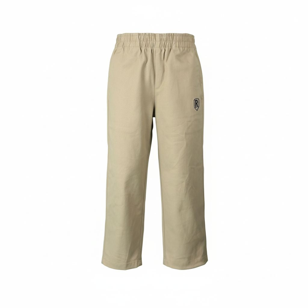 Elastic waistband Pants - Khaki