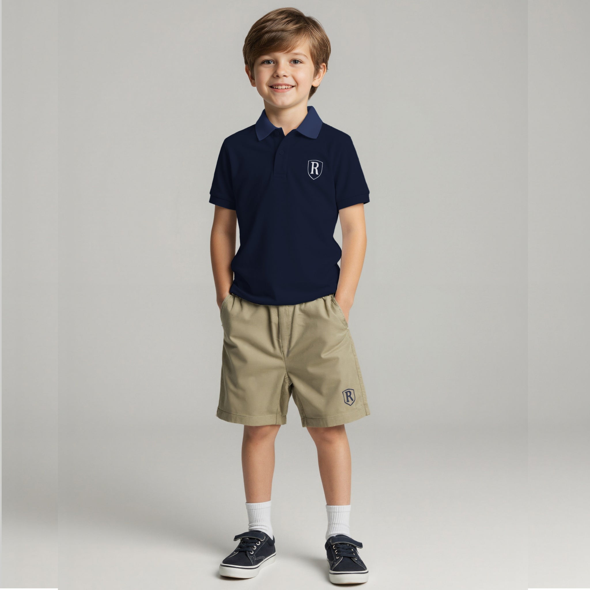 PRE ORDER | Boy's Pique Short Sleeve Polo - Navy