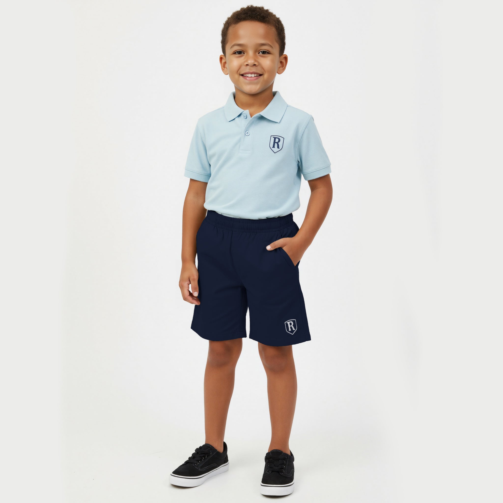 PRE-ORDER | Elastic waistband shorts - Navy