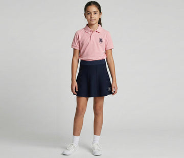 Basic Knitted Skort - Navy